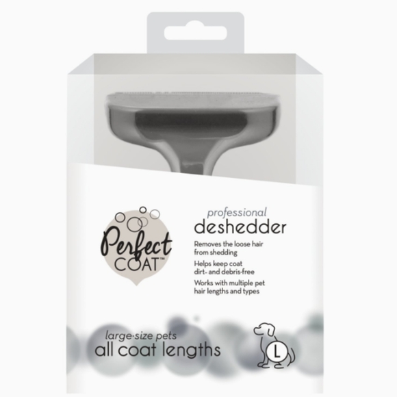 Fur Deshedder Brush Large Shedding Dogs Perfect Coat Deshedding Comb 50+ lbs - Picture 2 of 10